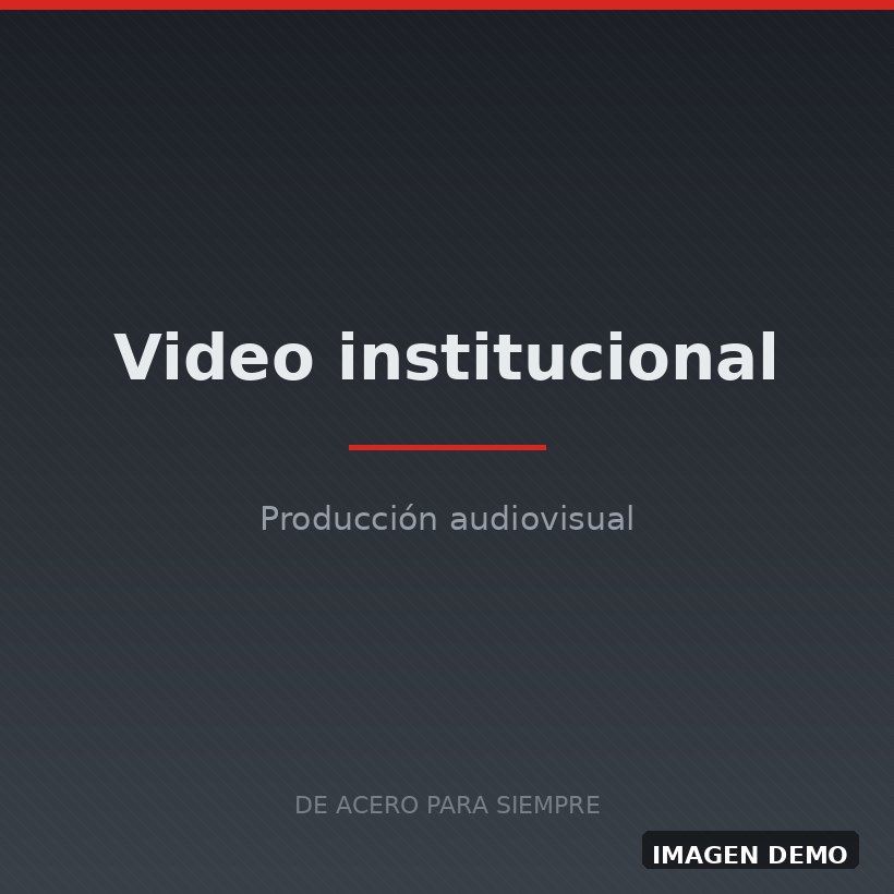 Video institucional producido para Acerbrag
